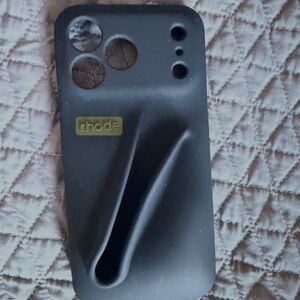 RHODE Black Silicone Phone Case with Integrated Grip Strip